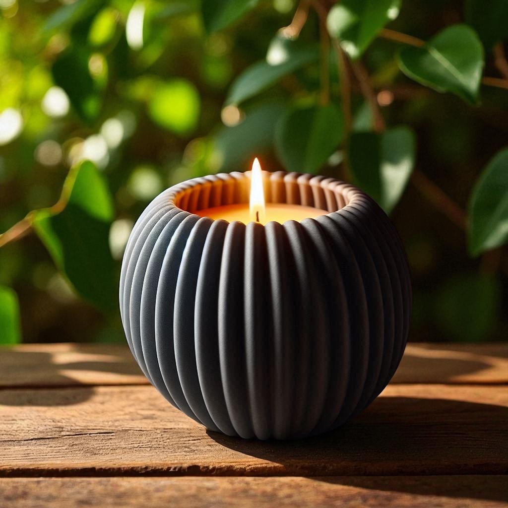Ripple Round Led Tealight Holder