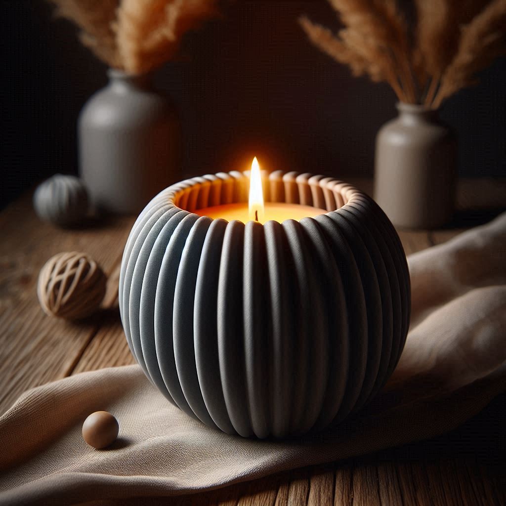 Ripple Round Led Tealight Holder