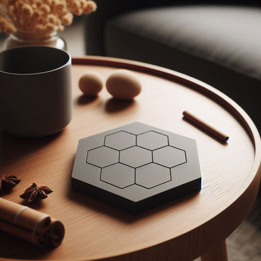 Hex Minimalist Coaster Set