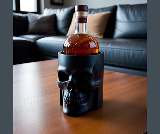 Skull Whiskey Bottle Holder