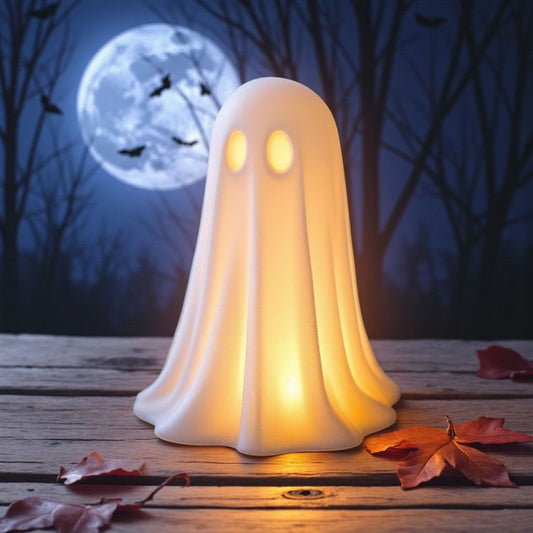 Glowing Ghost Tealight Holder