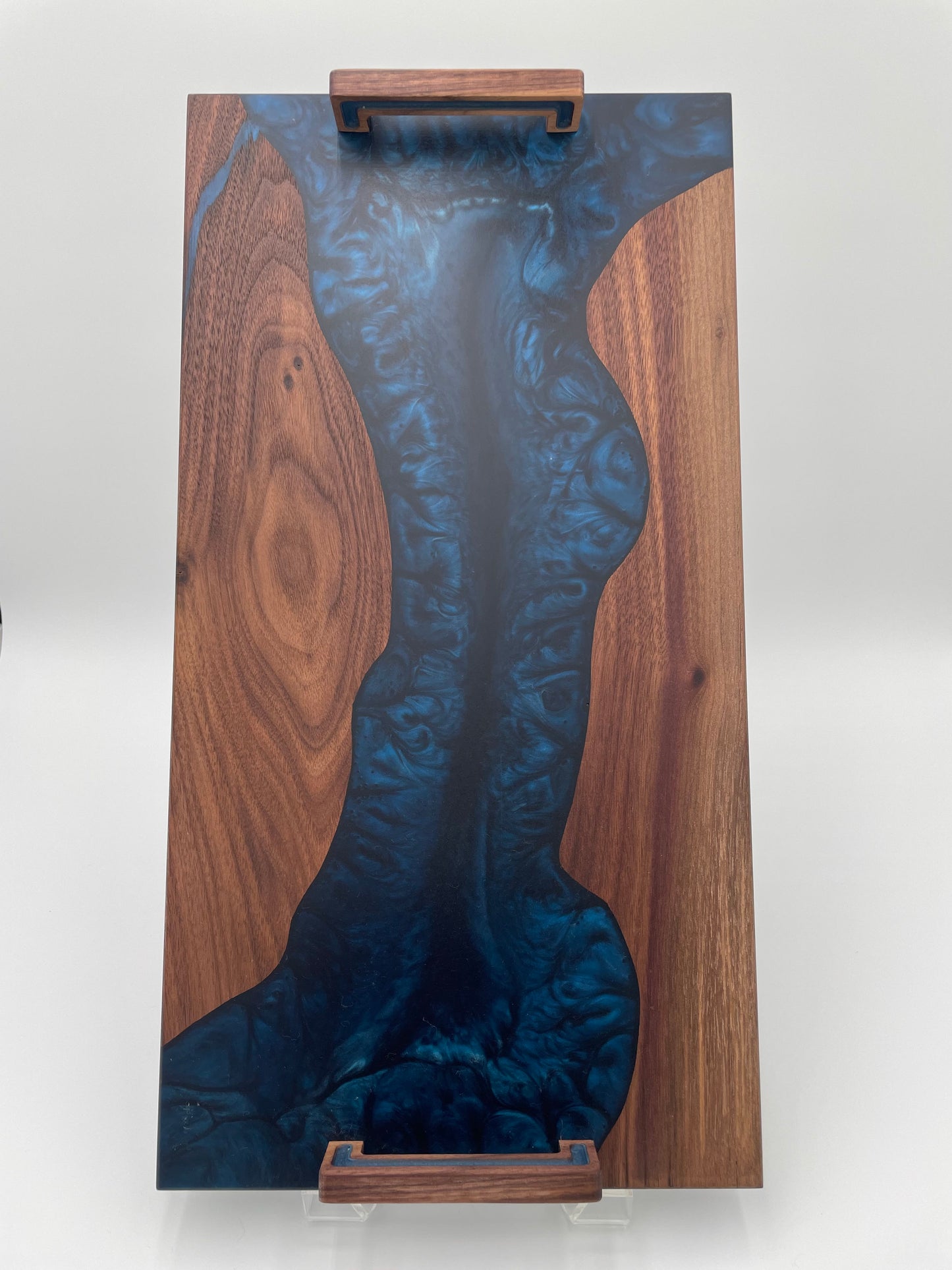 Walnut Charcuterie Board Handmade with resin inlay