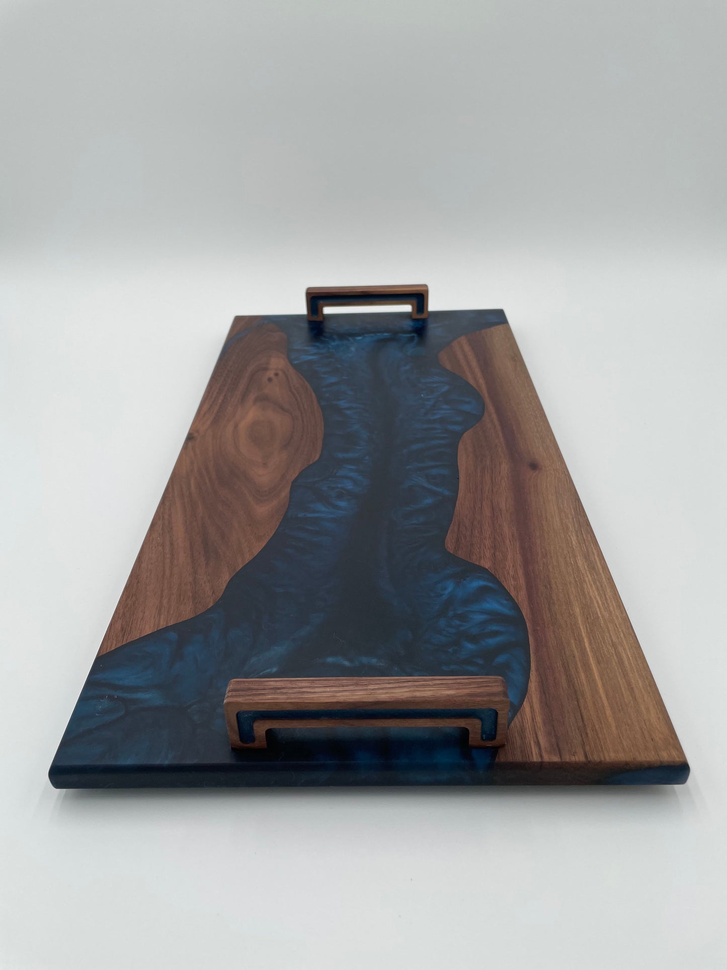 Walnut Charcuterie Board Handmade with resin inlay