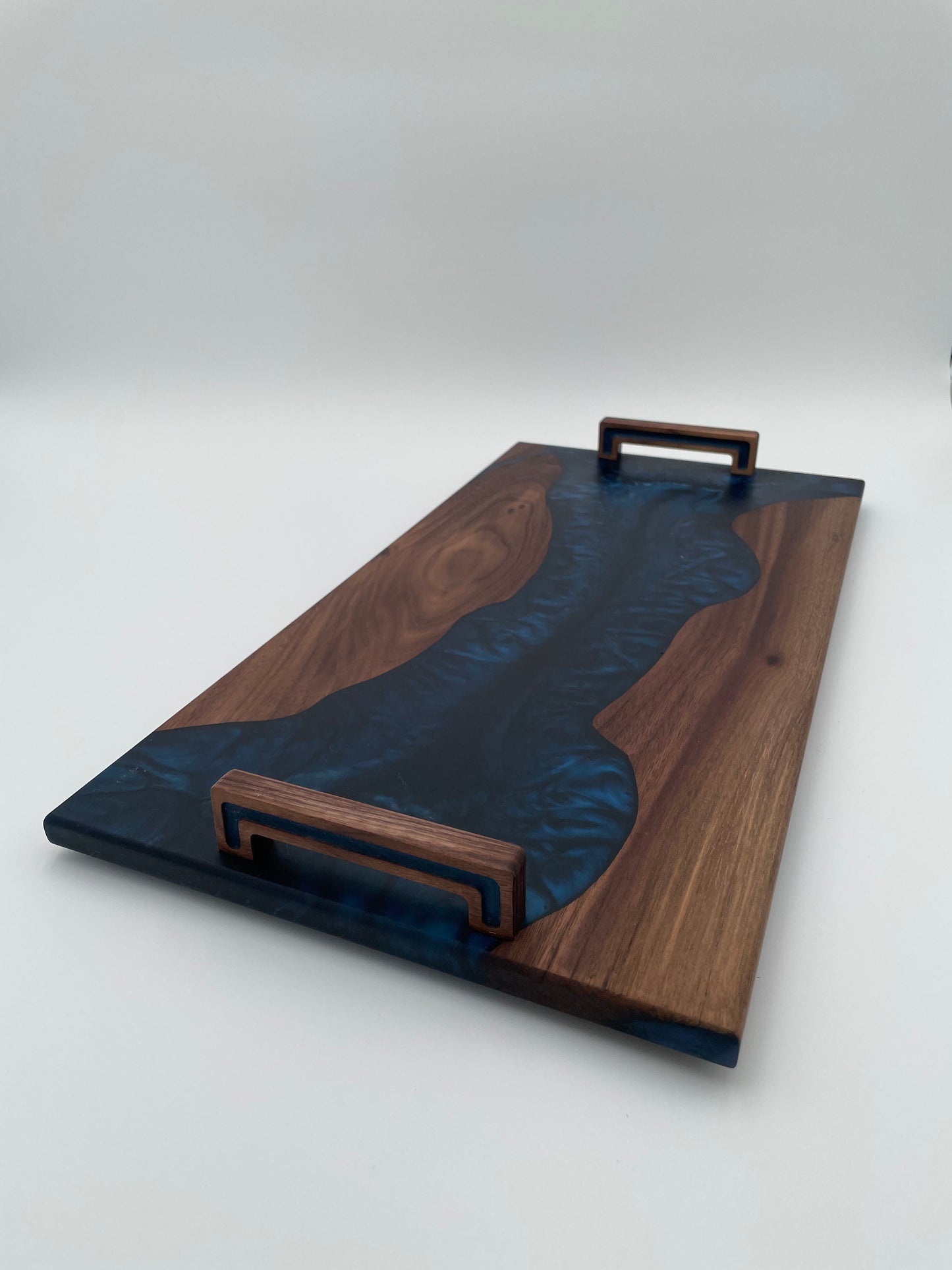 Walnut Charcuterie Board Handmade with resin inlay