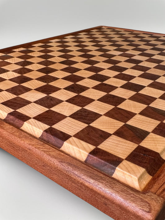 Walnut and Maple Wood Cutting Board