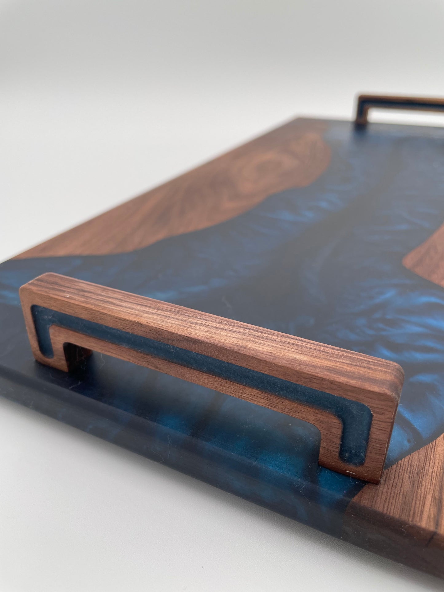 Walnut Charcuterie Board Handmade with resin inlay