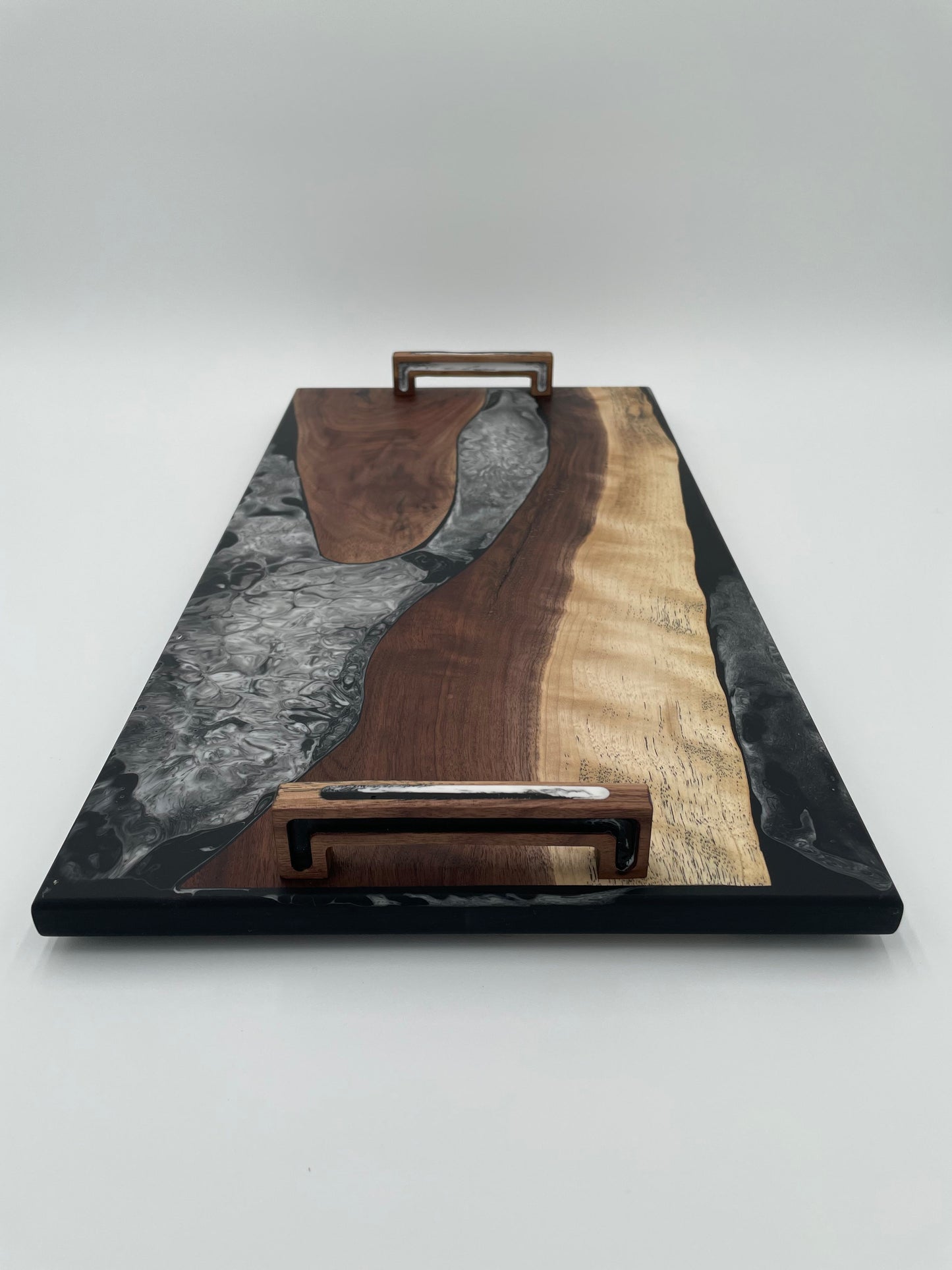 Walnut & Maple Charcuterie Board Handmade with resin inlay