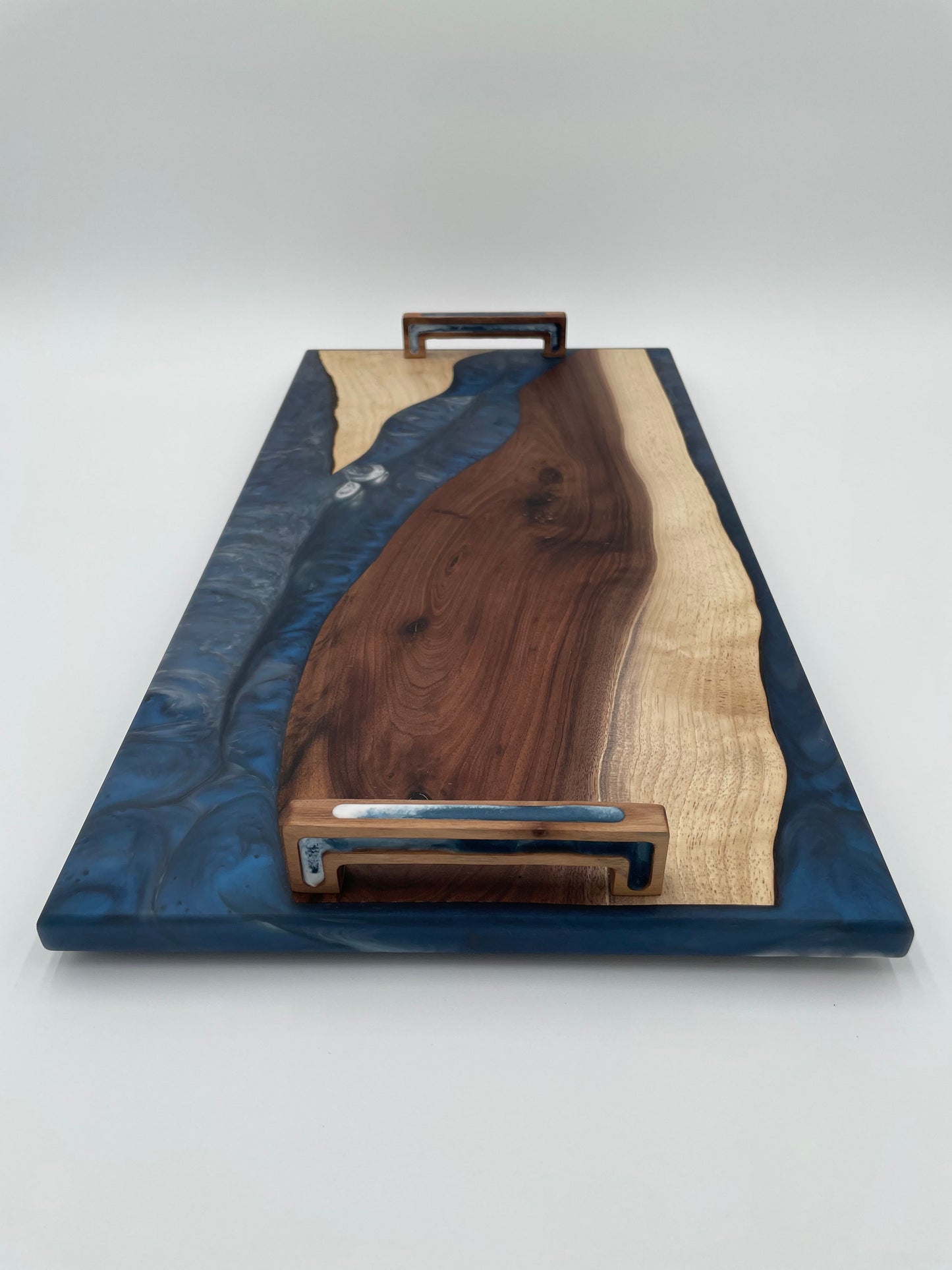 Walnut & Maple Charcuterie Board Handmade with resin inlay