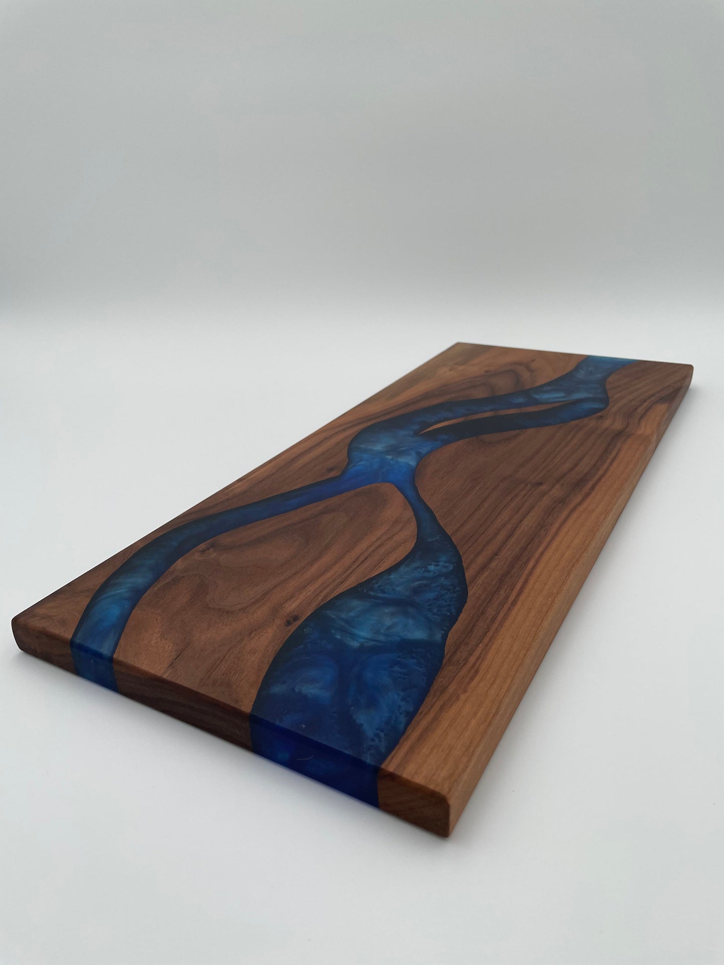 Walnut Charcuterie Board Handmade with resin inlay