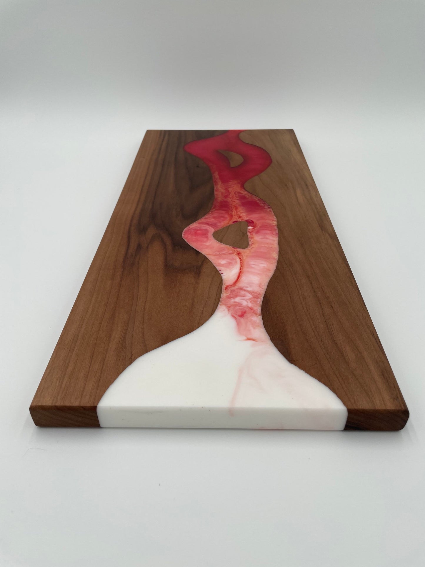 Walnut Charcuterie Board Handmade with resin inlay