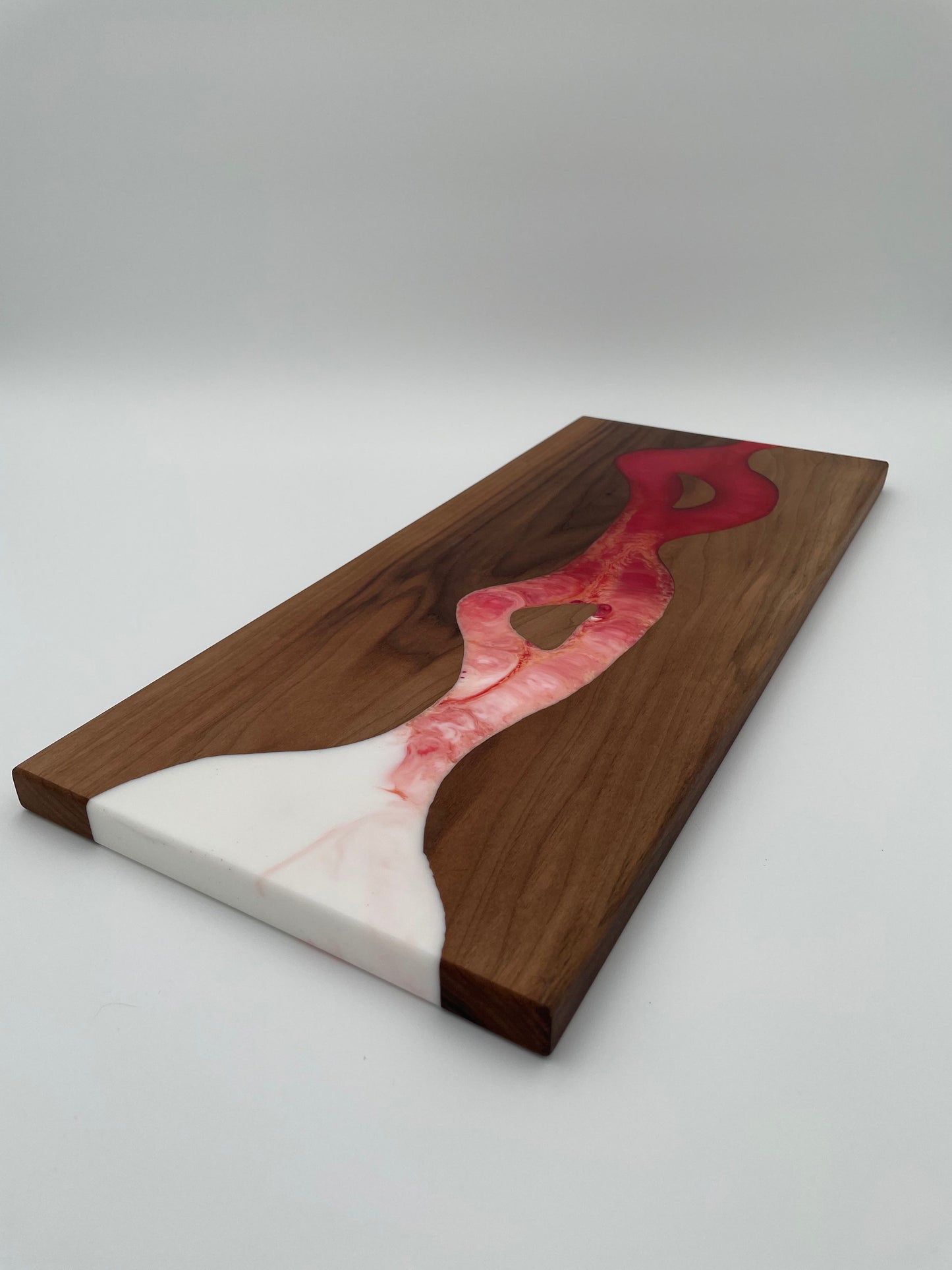 Walnut Charcuterie Board Handmade with resin inlay