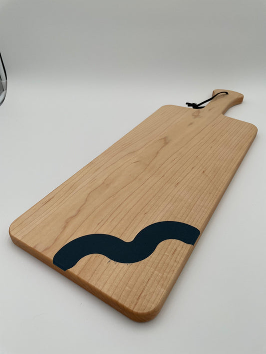 Maple Charcuterie Board Handmade, with resin inlay