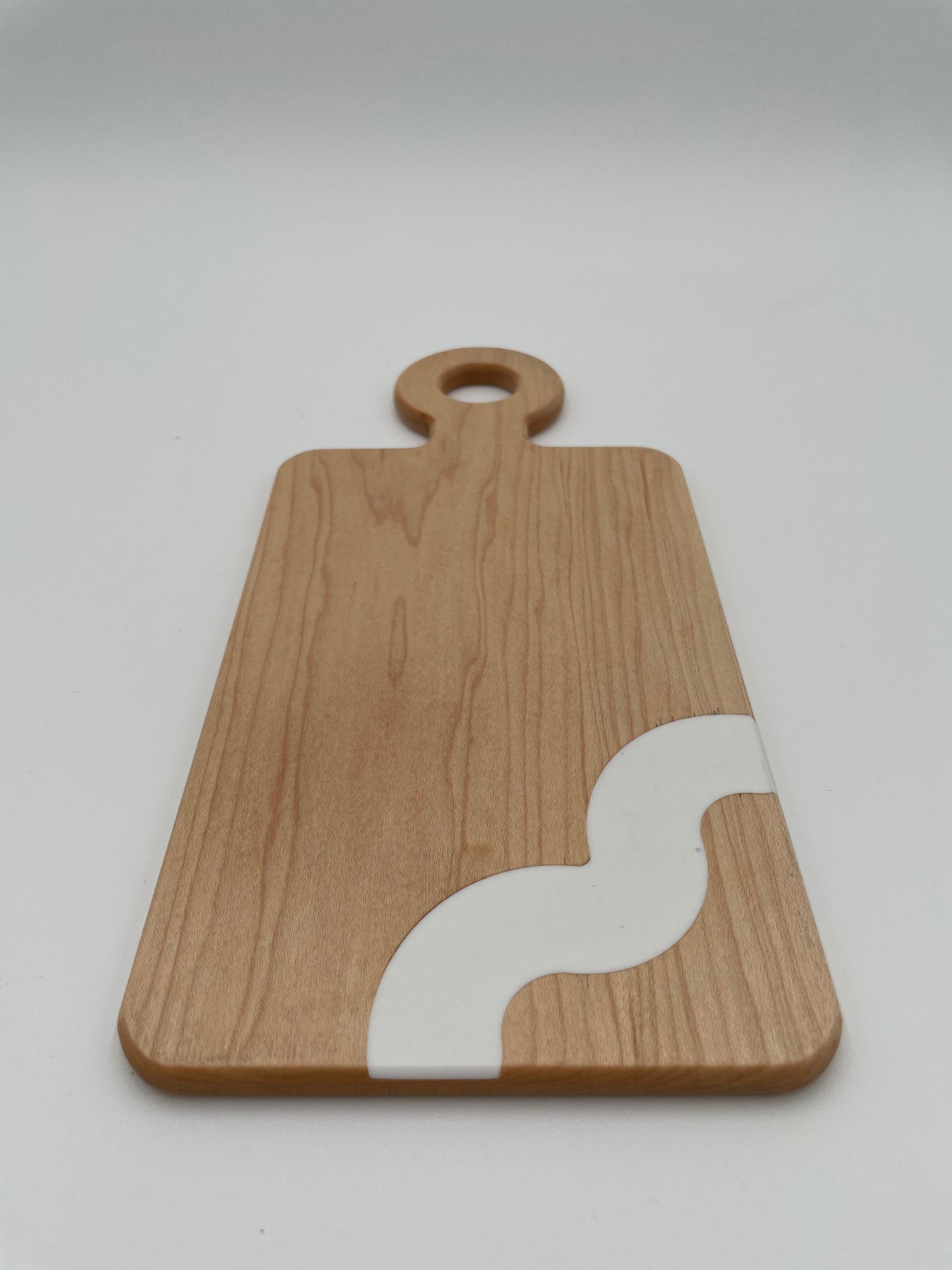 Small Maple Cheese Board Handmade with resin inlay