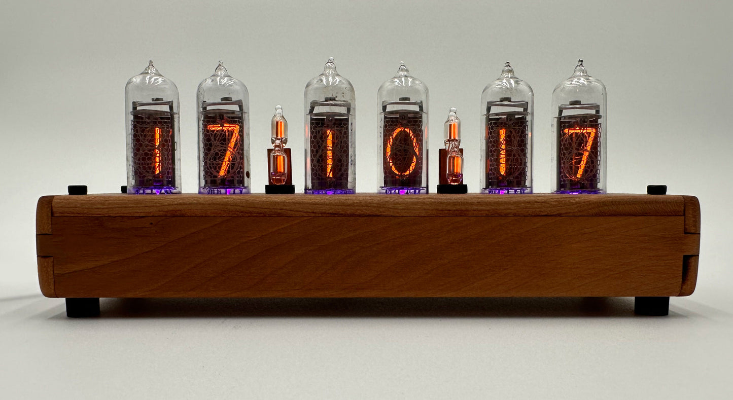 Nixie Clock Vintage Style Vertical