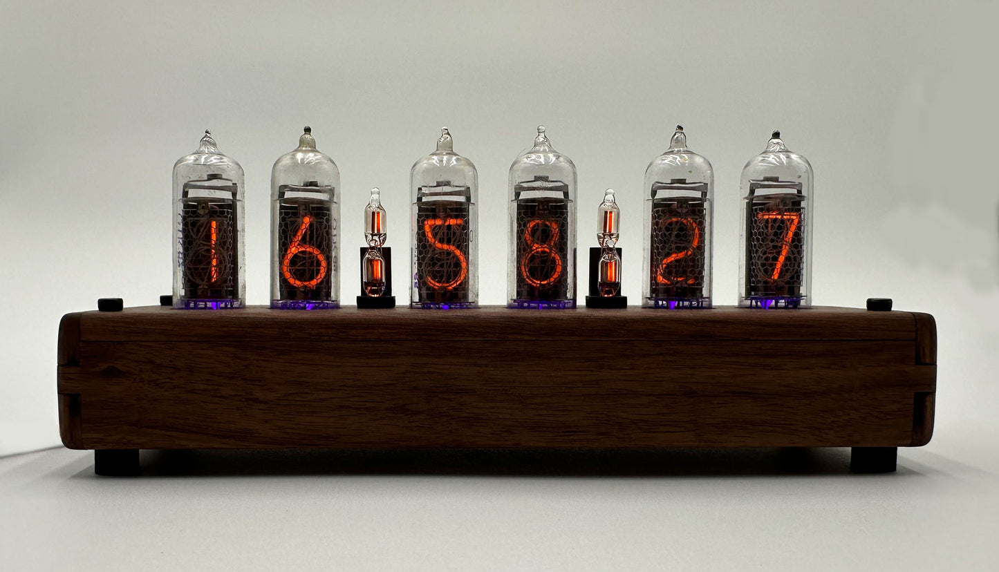 Nixie Clock Vintage Style Vertical